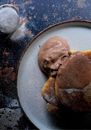 A picture of Festive pancakes.