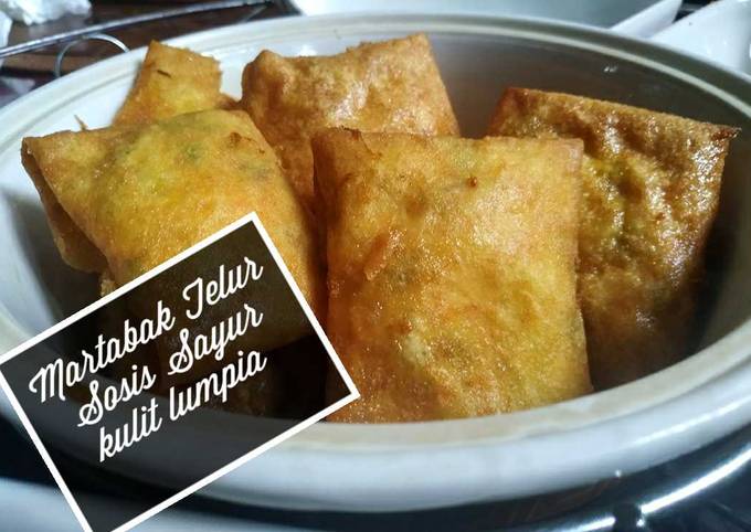 Martabak Telur Sosis Sayur Kulit Lumpia