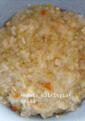 Foto resep Mpasi 8 bulan •bubur nasi brokoli ayam