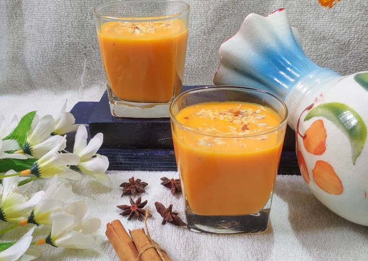 Simple Way to Prepare Any-night-of-the-week கேரட் மில்க்க்ஷேக் (carrot milkshake) #GA4