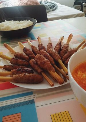 Hình của món Thịt bọc sả nướng.