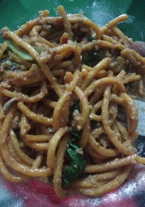 Foto resep Mie Lidi Bumbu Kacang