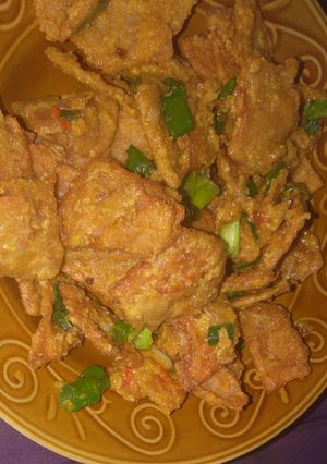 Foto resep Ayam crispy bumbu telor asin