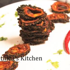 A picture of Spicy Baked Karela.