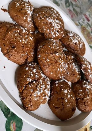 Una foto de Galletitas dulces de avena con café veganas
