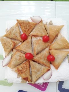 صورة لوصفة سمبوسة بالدجاج