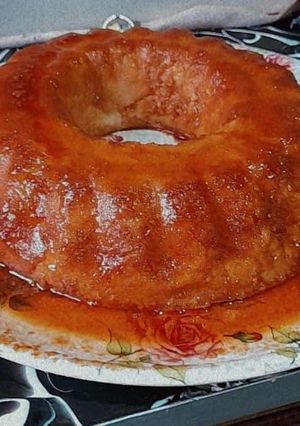 Una foto de Budín de pan de banana