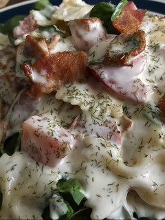A picture of BLT Ranch Pasta Salad.