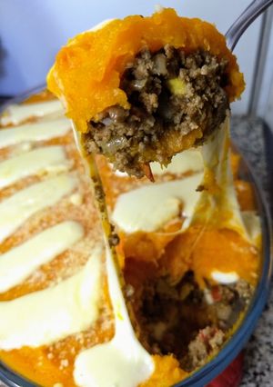 Una foto de Pastel de calabaza y carne