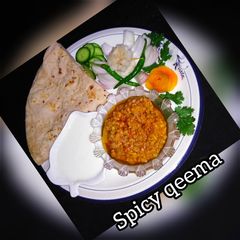 A picture of Spicy qeema.