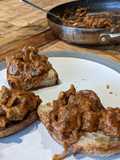 Traditional English devilled lamb kidneys