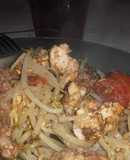 Pechugas con brotes de soja