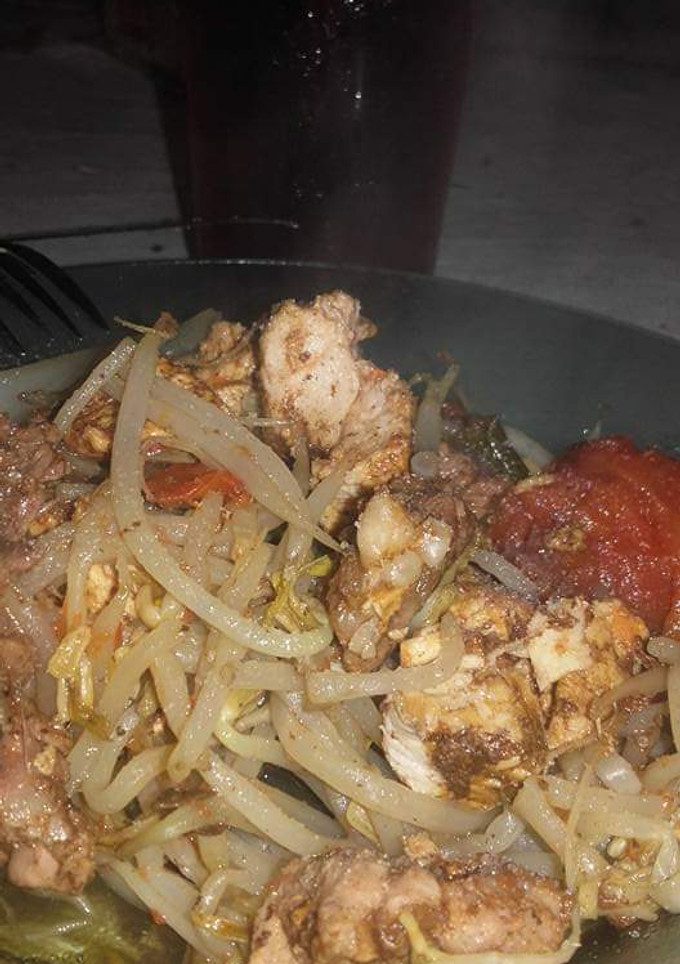 Una foto de Pechugas con brotes de soja