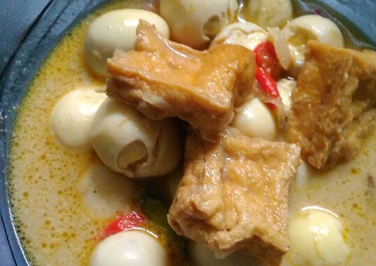 Sayur 3T (tahu telur puyuh dan terong)