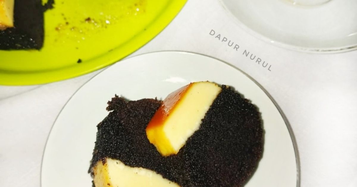 Brownies Ketan Hitam Keju Karamel