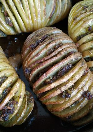 Una foto de Patatas Hasselback