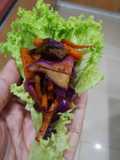 Asian ground beef lettuce wrap
