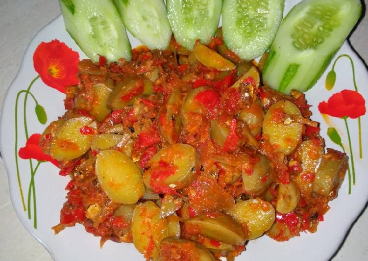 Cara Gampang Menyiapkan Sambal jengkol teri Anti Gagal