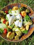 Salade de gnocchis aux légumes et mozzarella
