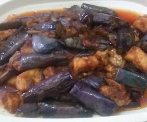 Resep mudah Tumis Terong Unggu Dengan Tahu Sutra Bumbu Tauco (NO MSG) Enak Sempurna