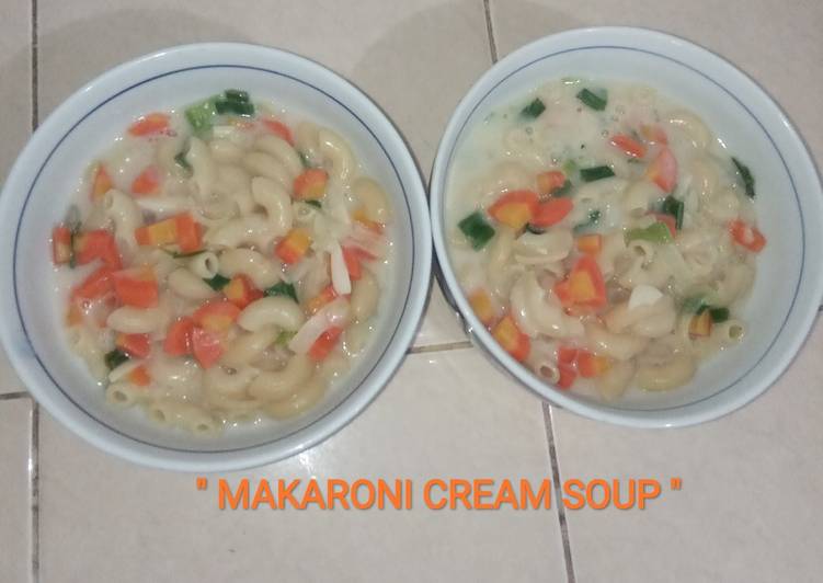 MAKARONI CREAM SOUP 💛