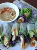 Five-Color Fresh Spring Rolls for Vegetarian Days