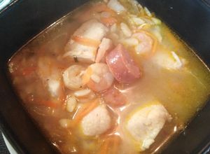 Una foto de Sopa de Paella