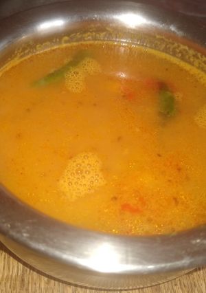 A picture of Mango rasam.