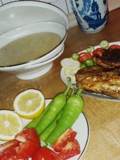 صورة لوصفة السمك المقلي مع البطاطا 🤗