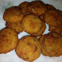 A picture of Easy Cheesy Potato Nuggets #potatocontest.