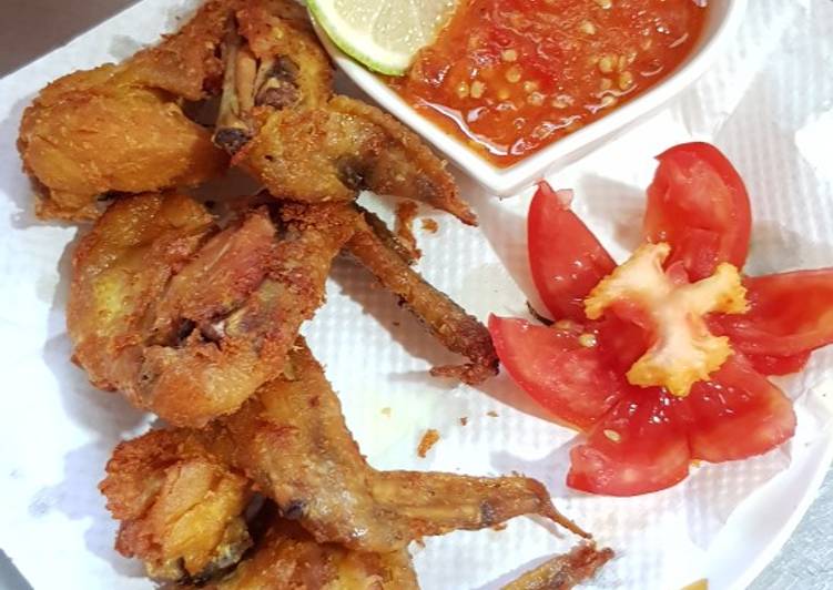Langkah Mudah untuk Menyiapkan Ayam goreng sambel bawang pedes Anti Gagal