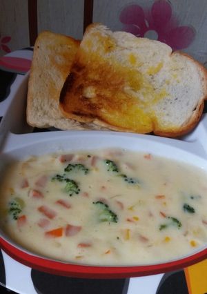 Foto resep Cream Soup Roti Tawar