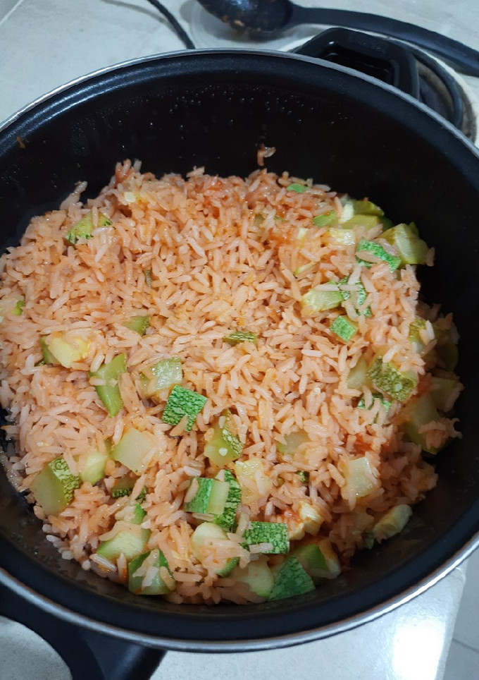 Una foto de Arroz rojo con calabaza