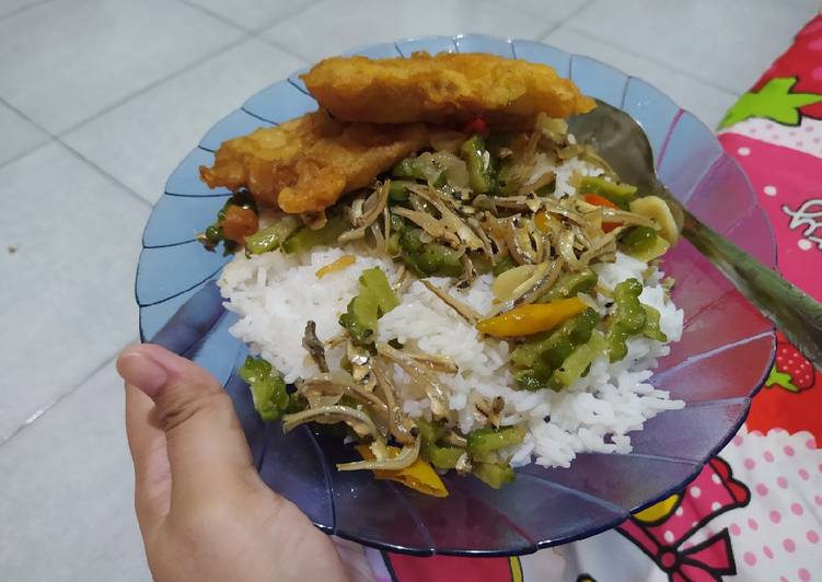 Resep Tumis pare ikan teri, Lezat