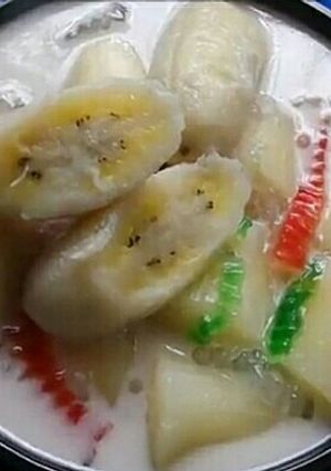 Hình của món Chè chuối chưng.
