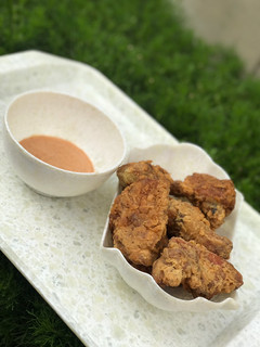 A picture of Chicken nuggets.