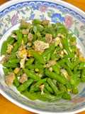 ถั่วฝักยาวผัดไข่🥚🫛