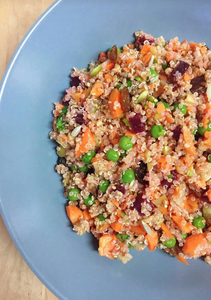 Una foto de Ensalada de quinoa de aprovechamiento