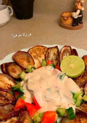 صورة لوصفة وصفة الباذنجان في ٥ دقائق 🍆😋