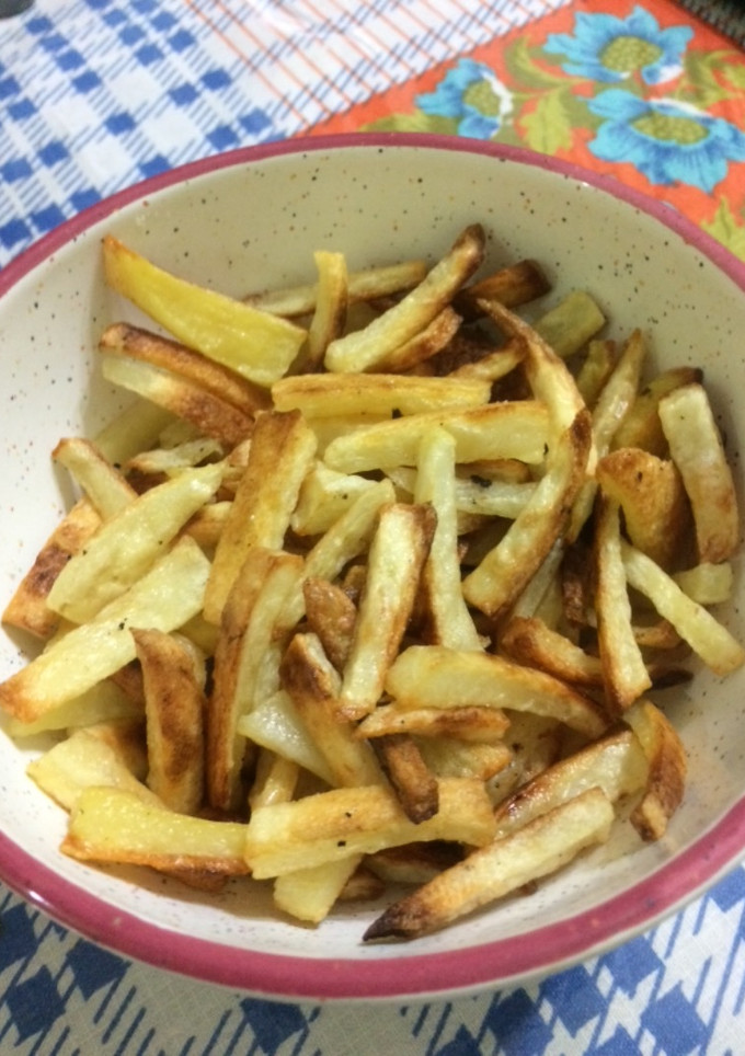 Una foto de Papas fritas bien crocantes al horno