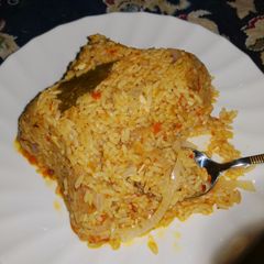 Jollof rice A picture of Jollof rice.