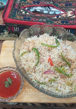 A picture of Fajita rice.