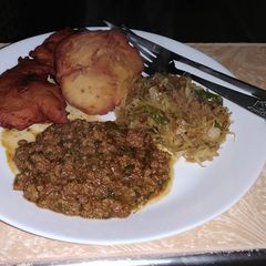 Left over mashed potato biscuits(he called them) A picture of Left over mashed potato biscuits(he called them).