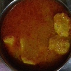 A picture of Besan ke gatte ki veg.