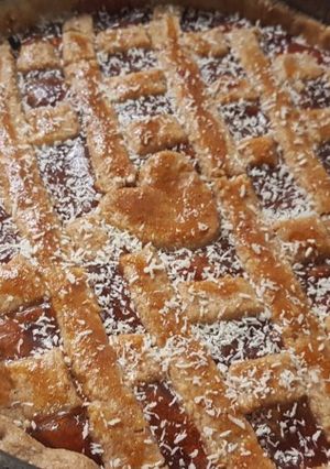 Una foto de Pastafrola y pepas de membrillo con harina integral