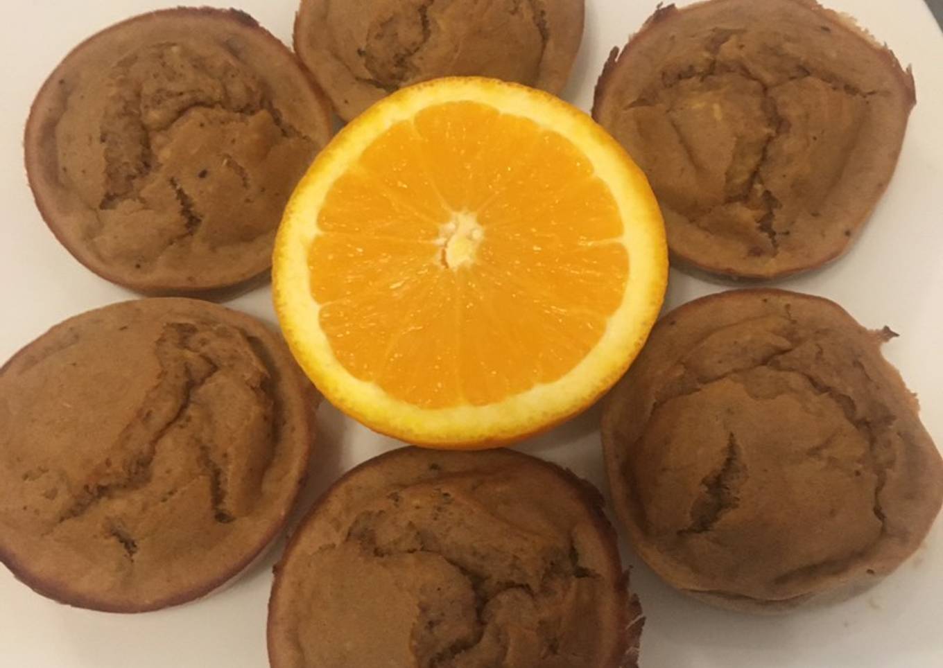 Muffins de Cacao Naranja Plátano (Saludable)