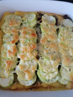 Une photo de Polenta provençale aux courgettes