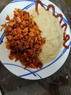 عکسی از دستور پاستا نودلی با سوسیس فوری و خوشمزه