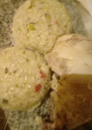 Una foto de Arroz de vegetales al pollo