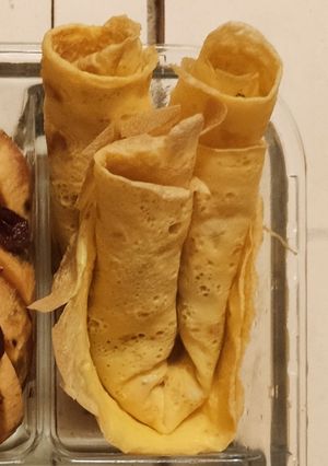 Une photo de Omelette fine à rouler pour bento